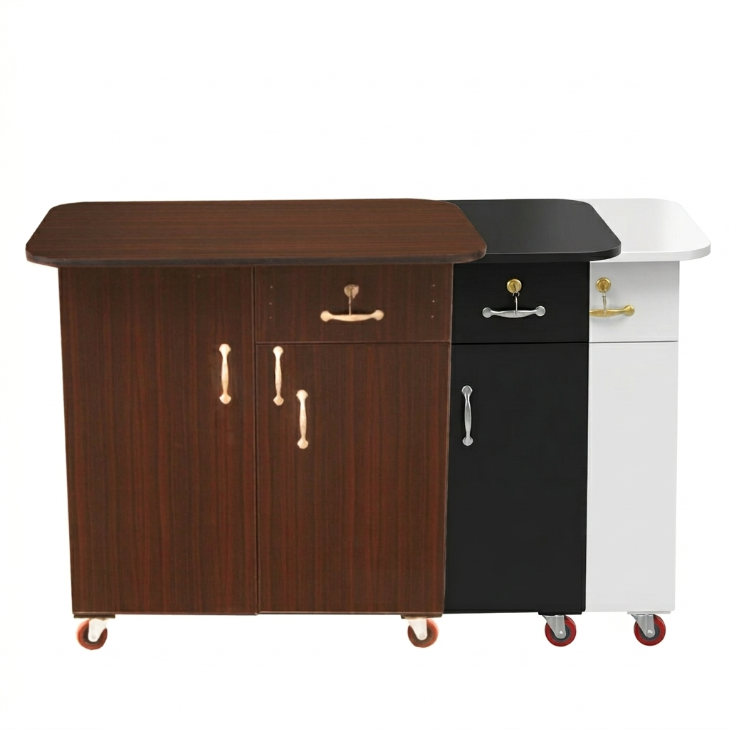 Wooden Kitchen Cabinet with Drawers & Storage