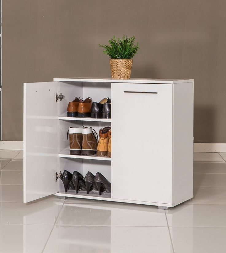 3 Box Wooden Shoe Rack