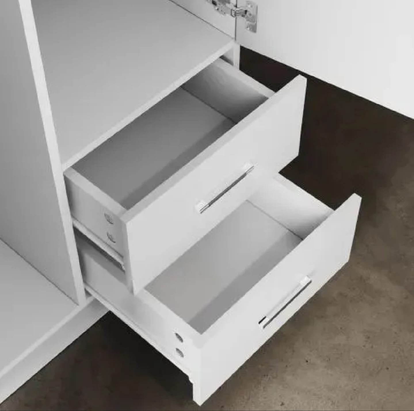 Modern 2-Door Freestanding Wardrobe