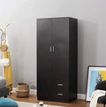 Modern 2-Door Freestanding Wardrobe
