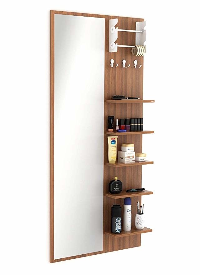 Wall-Mounted Dressing Table with Mirror