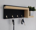 L-Shaped Floating Key Holder with Display Shelf